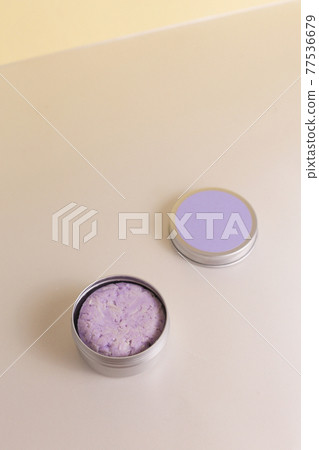 Aluminum round jar for cosmetics. Metalic cosmetic bottles. Blank mock up advertising container with copy space. Aluminum round jar for cosmetics. Metalic cosmetic bottles. Blank mock up advertising container with copy space. 77536679