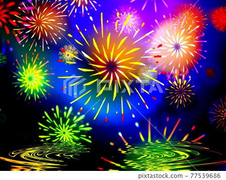 Fireworks display background 2 Fireworks display background 2 77539686