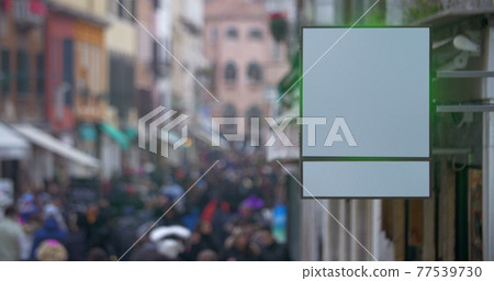 Blank City Signboard 77539730