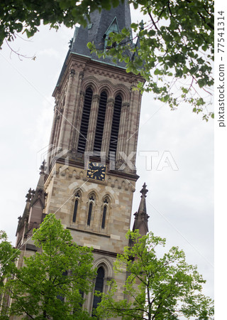 Saint-Barthelemy church in Mulhouse - Alsace - France 77541314