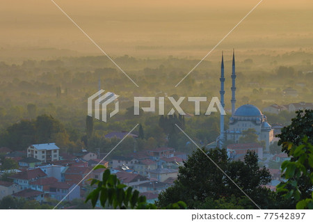 Morning landscape 77542897