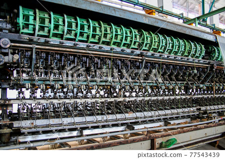 Old silk-reeling machine at a silk factory, a World Heritage Site (Tomioka City, Gunma) Old silk-reeling machine at a silk factory, a World Heritage Site (Tomioka City, Gunma) 77543439