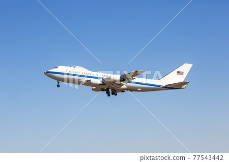 US Government E-4B National Aerial Operations Center Takeoff US Government E-4B National Aerial Operations Center Takeoff 77543442