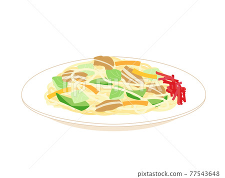 Illustration inspired by salted fried noodles 77543648