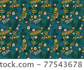 botanical floral pattern wallpaper 77543678