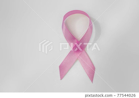 Pink Ribbon with a white background. Breast cancer concept. Pink Ribbon with a white background. Breast cancer concept. 77544026