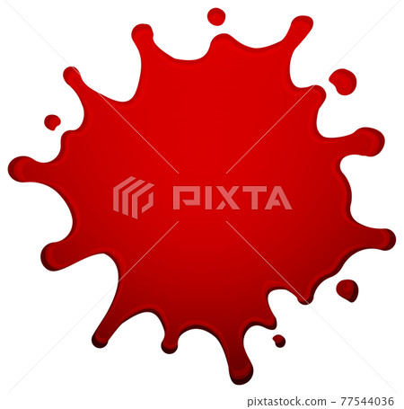 血 / 血跡 / 血濺 / 濺 / 濺剪影圖案矢量圖 77544036