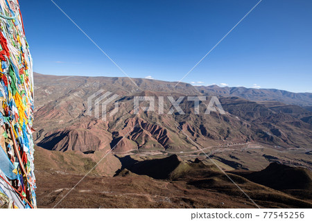 Landscape in zizhu temple in Tibet,China Landscape in zizhu temple in Tibet,China 77545256