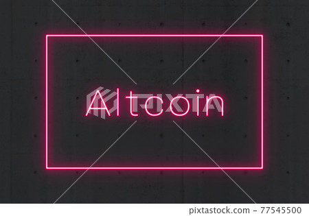 Red neon labeled Altcoin 77545500