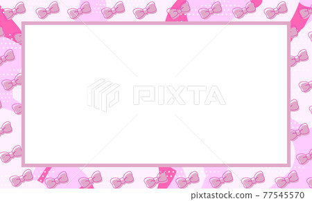 Ribbon pastel message card retro pop Ribbon pastel message card retro pop 77545570