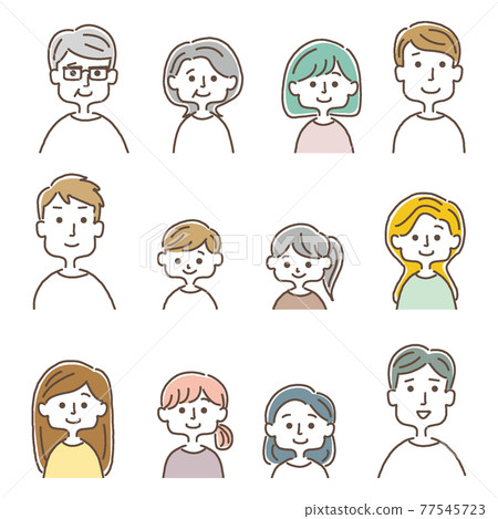 人物圖_上半身套裝 77545723