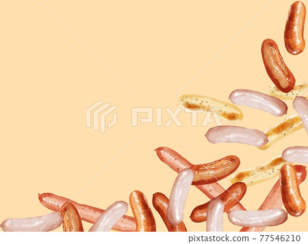 5 types of wiener lower right frame illustration ivory 5 types of wiener lower right frame illustration ivory 77546210
