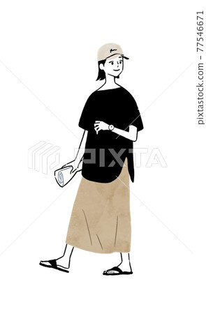 Women enjoying fashion 77546671