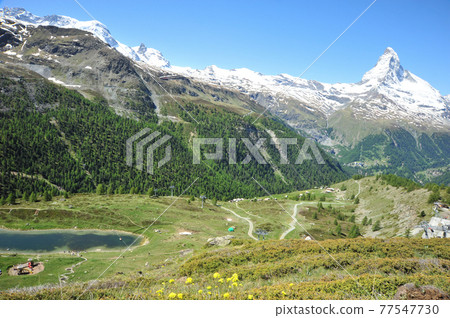 Matterhorn and Lake Lai 77547730