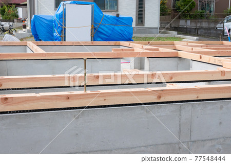 Foundation construction of solid housing foundation 77548444