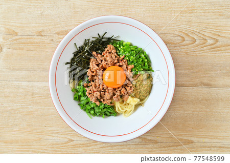 台灣Mazesoba，Mazesoba，台灣風味，麵食，拉麵，拉麵，拉麵。 77548599