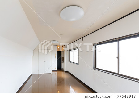 One-room condominium, pre-remodeling material, living room One-room condominium, pre-remodeling material, living room 77548918