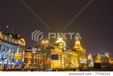 Night view of the Bund (China - Shanghai) Night view of the Bund (China - Shanghai) 77549141