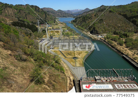 Great view from Tagokura Dam, Tadami Town, Fukushima Prefecture 77549375