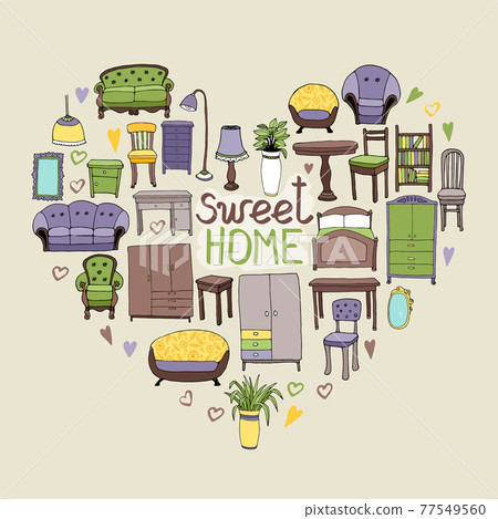 Sweet Home concept - Stock Illustration [77549560] - PIXTA