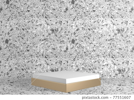 Square rectangle Pedestal white for cosmetic… - Stock Illustration