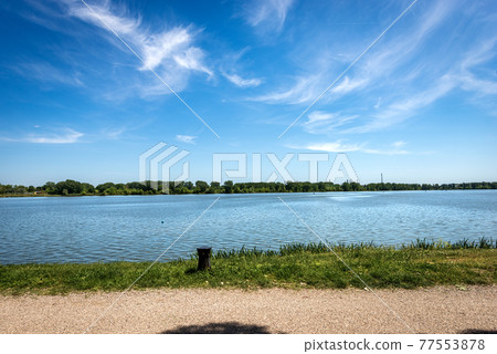 The Lower Lake of Mantua or Mincio River in Lombardy Italy The Lower Lake of Mantua or Mincio River in Lombardy Italy 77553878