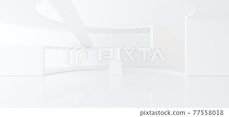 Luxury white abstract architectural minimalistic background. Contemporary showroom. Modern exhibition stand. Empty gallery. Backlight. Polygonal Graphic Design. 3D illustration and rendering. Luxury white abstract architectural minimalistic background. Contemporary showroom. Modern exhibition stand. Empty gallery. Backlight. Polygonal Graphic Design. 3D illustration and rendering. 77558018