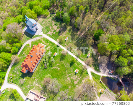 Skalka Baroque complex from above Skalka Baroque complex from above 77560803