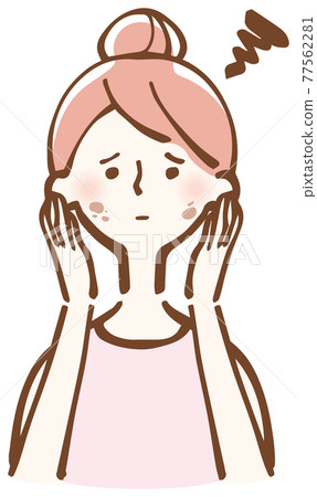 Stain female illustration Stain female illustration 77562281