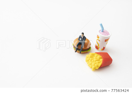 微型快餐和商人 77563424