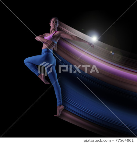Abstract desing, concept of sport, action, motion in sport Abstract desing, concept of sport, action, motion in sport 77564001