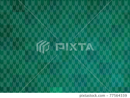 Blue-green New Year's background material illustration Kimono Japanese pattern Yazaki Yagasuri 77564339