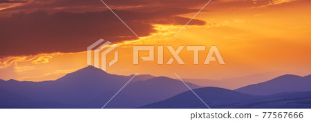 Mountains on sunset Mountains on sunset 77567666