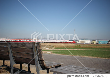 Standing bench Meitetsu train Standing bench Meitetsu train 77567690