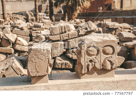 Ruins of the Egyptian Karnak Temple, the largest open-air museum in Luxor Ruins of the Egyptian Karnak Temple, the largest open-air museum in Luxor 77567797