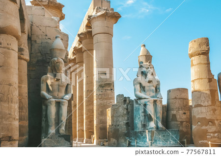 Ruins of the Egyptian Karnak Temple, the largest open-air museum in Luxor Ruins of the Egyptian Karnak Temple, the largest open-air museum in Luxor 77567811