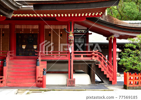 Hakozaki Shrine (Hakozaki Hachimangu Shrine) The mask of the water king of the main shrine: Fukuoka Hakozaki Shrine (Hakozaki Hachimangu Shrine) The mask of the water king of the main shrine: Fukuoka 77569185