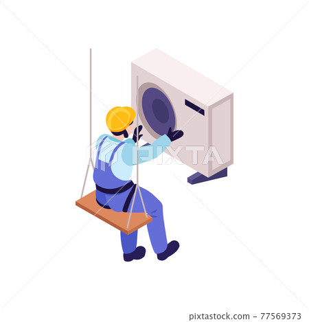 Isometric Ironworker Illustration - Stock Illustration [77569373] - PIXTA