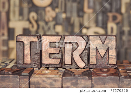 wooden TERM concept 77570236