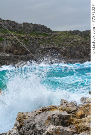 Anthony Quinn bay on a stormy day Anthony Quinn bay on a stormy day 77571327