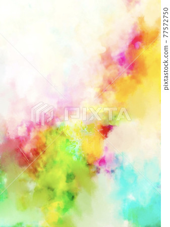 Fantastic colorful watercolor bleeding texture... - Stock Illustration  [77572750] - PIXTA