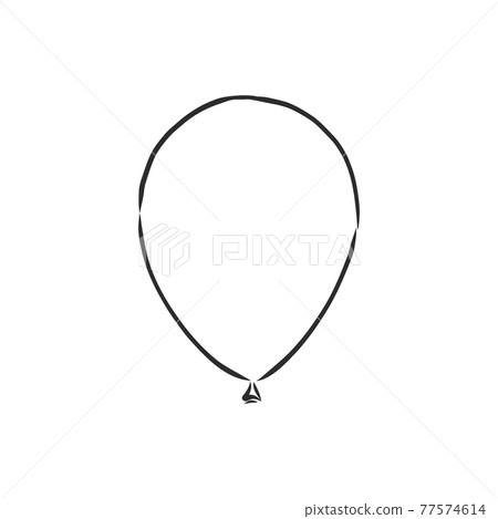 Illustration balloon. Doodle style, balloon... - Stock Illustration ...