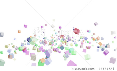 CG cube Many rolling cubes CG cube Many rolling cubes 77574721