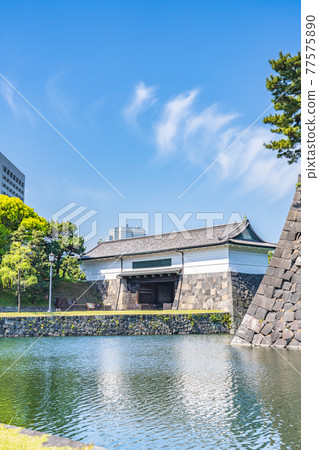 東京皇居外苑舊江戶城外櫻田門的城市景觀 77575890