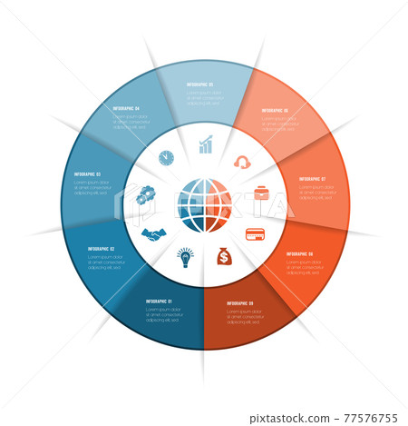 Best Ring infographics, can be used for workflow layout, diagram, web design, 9 number options, steps, text Best Ring infographics, can be used for workflow layout, diagram, web design, 9 number options, steps, text 77576755
