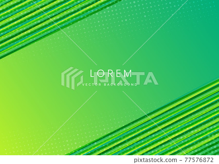 Abstract green gradient diagonal stripes lines with dots pattern on green background. 77576872
