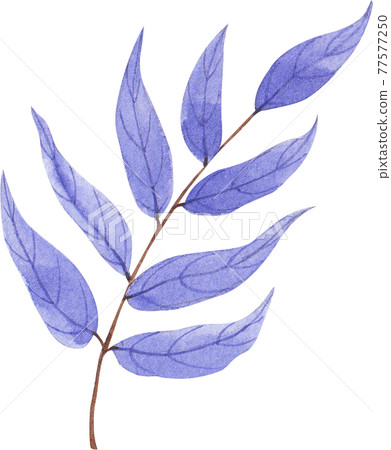 Flowers and landscape decor watercolor 77577250