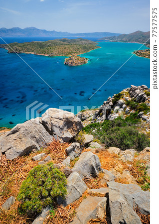Island of Spinalonga, Crete, Greece Island of Spinalonga, Crete, Greece 77577575