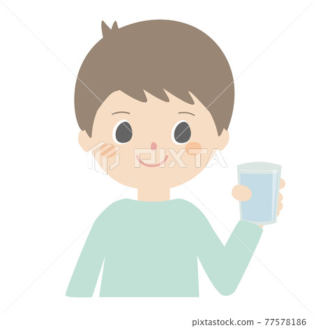 water, hydration, baby boy - Stock Illustration [77578186] - PIXTA