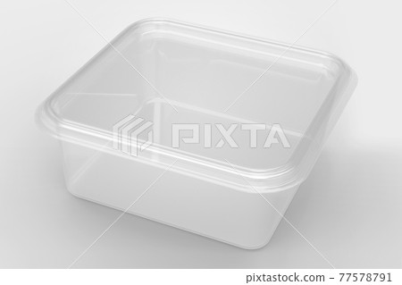 3D rendering an empty transparent square containers isolated on white background with black base. fit for your design project. 3D rendering an empty transparent square containers isolated on white background with black base. fit for your design project. 77578791